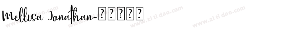 Mellisa Jonathan字体转换